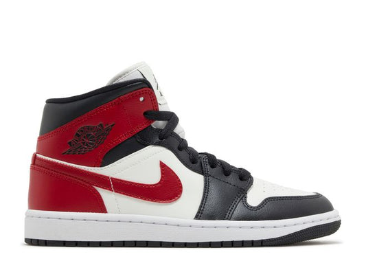 Women's Jordan 1 Mid ' Gym Red Off Noir'